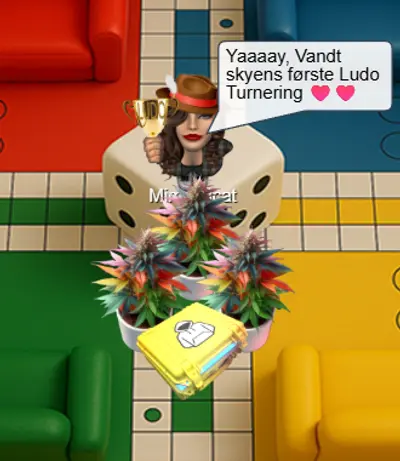 Avatar fejrer sejr i Skyskrabers første ludo-turnering med trofæ og belønninger – chat med bedrifter, præmier og toplister